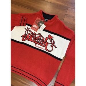 NWT Southpole Embroidered Spellout Knit Sweater Turtleneck Acrylic Men's Size XL